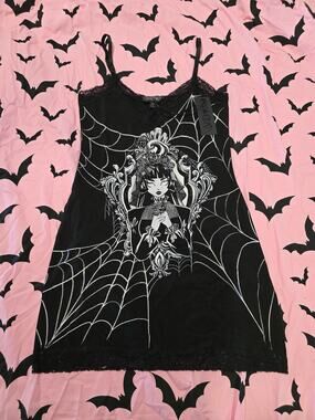 Widow Ghost Of You Graphic Tank Dress